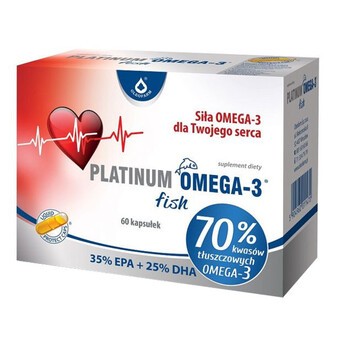 Platinum Omega-3 fish, kapsułki, 60 szt