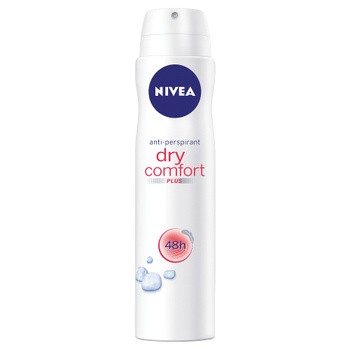Nivea Dry Comfort Plus, antyperspirant, spray, 250 ml