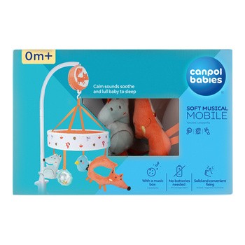 Canpol Babies, karuzela z pozytywką nad łóżeczko FOX, 1 szt.