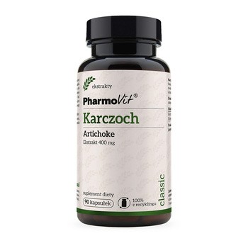 Pharmovit Karczoch Artichoke Ekstrakt 400 mg, kapsułki, 90 szt.