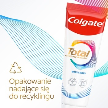 Colgate Total Whitening, wybielająca pasta do zębów, 75 ml