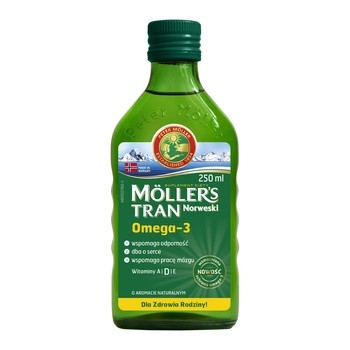 Moller's Tran Norweski, aromat naturalny, 250 ml