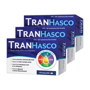 Zestaw 3x Tran Hasco, 500 mg, kapsułki miękkie, 60 szt.