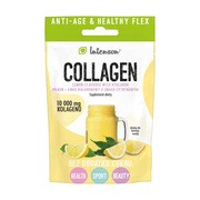 Intenson Kolagen + kwas hialuronowy + witamina C, proszek, smak cytrynowy, 10,7 g        