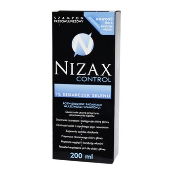 Nizax Control, szampon, przeciwłupieżowy, 200 ml
