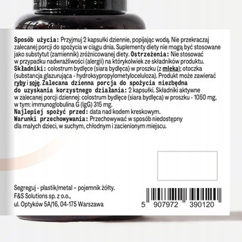 Sundose Colostrum, kapsułki, 60 szt.