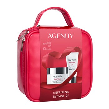 Zestaw Agenity Retivine 2º Ujędrnienie, krem na dzień, 50 ml + krem na noc, 25 ml + kosmetyczka
