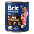 Brit Premium by Nature, karma mokra dla psów dorosłych wszystkich ras, jagnięcina z gryką, 800 g