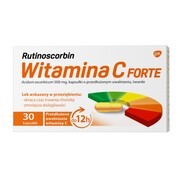 alt Rutinoscorbin Witamina C Forte (Active C), 500 mg, kapsułki twarde o przedłużonym uwalnianiu, 30 szt.