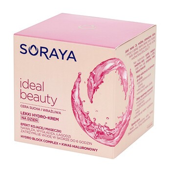 Soraya Ideal Beauty, lekki hydro-krem na dzień, cera sucha i wrażliwa, 50 ml