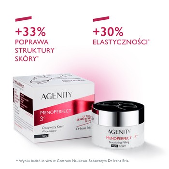 Agenity MenoPerfect 3°, odżywczy krem wypełniający, 50 ml