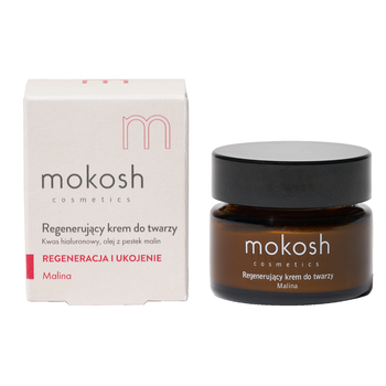Mokosh regenerujący krem do twarzy anti-pollution, malina mini, 15 ml