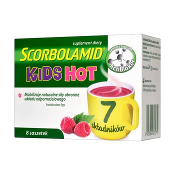 Scorbolamid Kids HOT, proszek w saszetkach, 3 g, 8 szt.