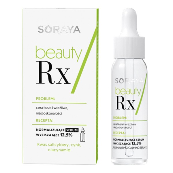 Soraya Soraya Beauty Rx, normalizujące serum wyciszające 12,5%, 30 ml — Składniki i ocena