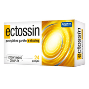 Ectossin, pastylki na gardło z ektoiną, 24 szt.