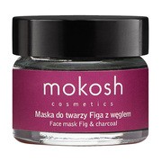 Mokosh, Wygładzająco-oczyszczająca maska do twarzy, figa z węglem, 15 ml        