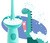 Zestaw Vitammy, szczoteczka soniczna Dino + zegarek Smart Kid Watch