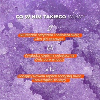 Farmona Tutti Frutti #PlumHappiness, stymulujący peeling cukrowy, 250 g
