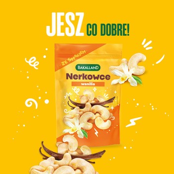Bakalland, orzechy nerkowca prażone wanilia, 70 g