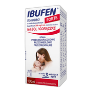 Ibufen dla dzieci forte o smaku truskawkowym, (200mg/5ml), zawiesina doustna, 100 ml
