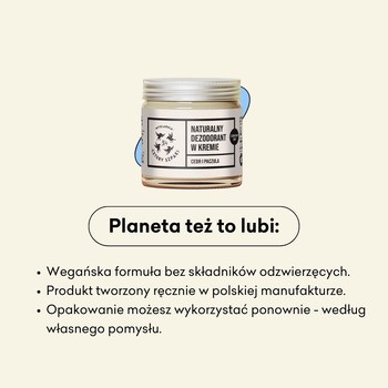 Mydlarnia 4 Szpaki, naturalny dezodorant w kremie, Cedr i Paczula, 60 ml