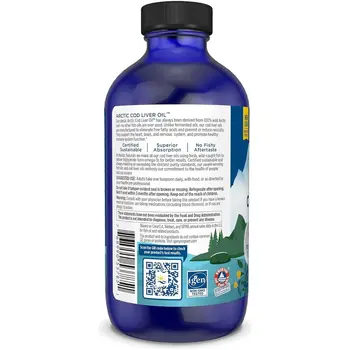 Arctic Cod Liver Oil 1060 mg Unflavored, płyn, 237 ml