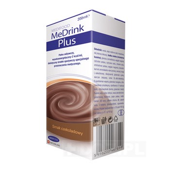 MeDrink Plus, płyn, smak czekoladowy, 200 ml