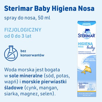 Sterimar Baby, spray do nosa, 50 ml