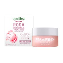 Equilibra Rosa, różany krem przeciwstarzeniowy z kwasem hialuronowym, 50 ml