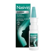 alt Nasivin Classic (soft 0.05%), (0,5 mg/ml), aerozol do nosa, 10 ml