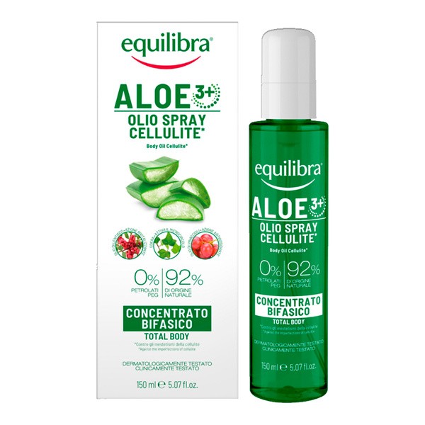 Equilibra Equilibra Aloe, zweiphasig Körperöl gegen Cellulite als Spray ALOE 3+, 150 ml — Inhaltsstoffe und Bewertung