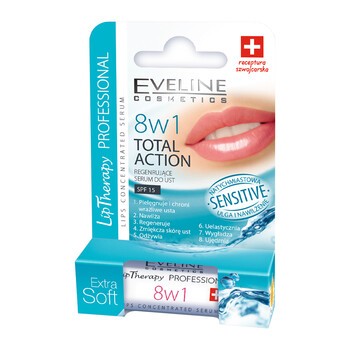 Eveline Lip Therapy Professional 8w1 Total Action, Sensitive, skoncentrowane serum do ust,  0,2 g