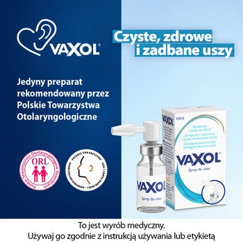 Vaxol, spray do usuwania woskowiny usznej, 10 ml