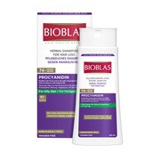 alt Bioblas, ziołowy szampon z procyjanidyną i witaminą B3 do włosów przetłuszczających się, 360 ml