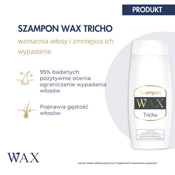 WAX Tricho, szampon na wypadanie włosów, wzmacniający, zwiększający gęstość, 200 ml
