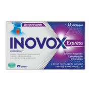 Inovox Express, pastylki twarde, smak miętowy, 24 szt.