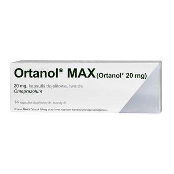 Ortanol Max, 20 mg, kapsułki dojelitowe twarde, 14 szt. (import równoległy, Delfarma)