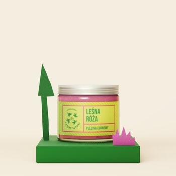 Mydlarnia 4 Szpaki, Peeling cukrowy, Leśna Róża, 250 ml