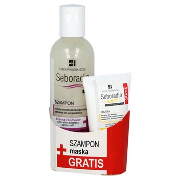 Seboradin Niger, szampon do włosów, czarna rzodkiew, 200 ml + maska GRATIS