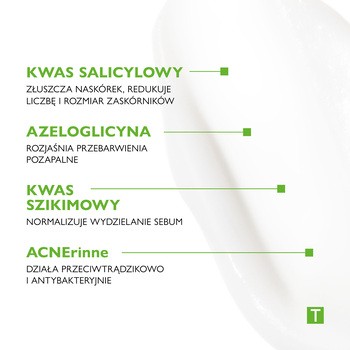 Pharmaceris T Comedo Acne, krem redukujący niedoskonałości i zaskórniki trądziku młodzieńczego, 40 ml