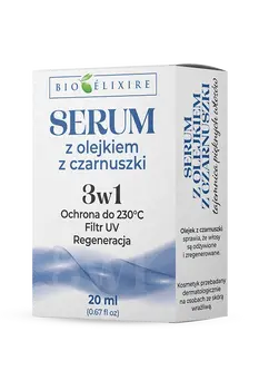 Bioelixire, serum silikonowe do włosów z olejkiem z czarnuszki 3w1, 20 ml