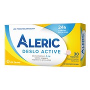 Aleric Deslo Active, 5 mg, 30 tabletek, na alergię i katar sienny https://azcdn.doz.pl/image/d/product/86d47528-scale-180x180.png