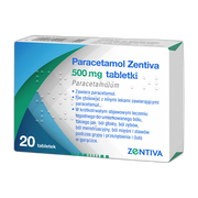 Paracetamol Zentiva, 500 mg, tabletki, 20 szt.