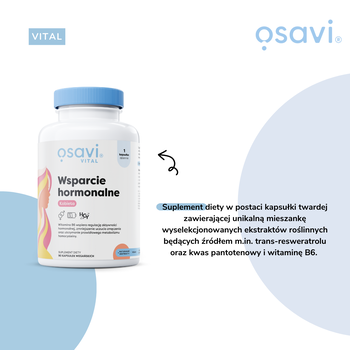 Osavi Wsparcie Hormonalne Kobieta, kapsułki, 90 szt.
