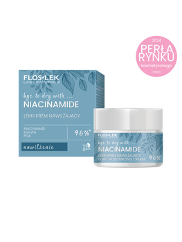 Flos-Lek Bye to Dry with Niacinamide, lekki krem nawilżający, 50 ml