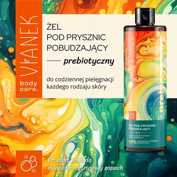 Sylveco Vianek, prebiotyczny żel pod prysznic, pobudzający, 400 ml