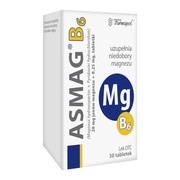 Asmag B, 20 mg+0,25 mg, tabletki, 50 szt.