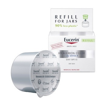 Eucerin Hyaluron Filler, krem na dzień SPF 15 do skóry suchej, refill, 50 ml