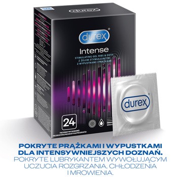 Durex Intense, prezerwatywy, 24 szt.