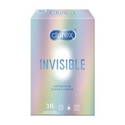 Durex Invisible, prezerwatywy supercienkie dla większej bliskości, 16 szt.